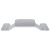 vidaXL Flush Mount Bracket 12 pcs Silver 75 x 66 x 1.4 mm Steel