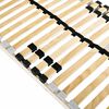 vidaXL Slatted Bed Base Brown 140 x 190 cm Solid Beech Wood