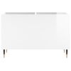 vidaXL Record Cabinet High Gloss White 74.5x38x48 cm Engineered Wood