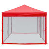 vidaXL Folding Party Tent with Sidewalls Red 3x6 m