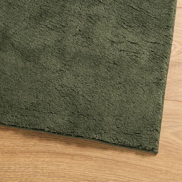 vidaXL Rug HUARTE Short Pile Soft and Washable Forest Green 200x200 cm