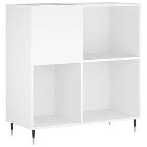 vidaXL Record Cabinet White 84.5x38x89 cm Engineered Wood