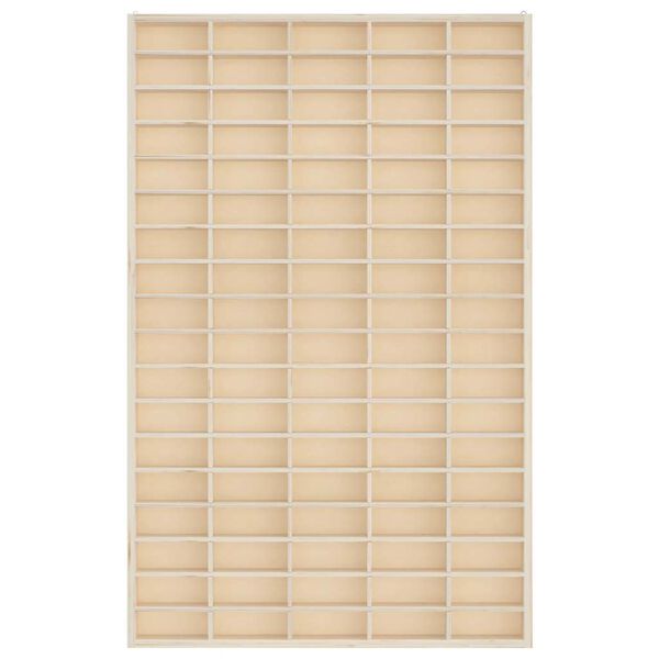 vidaXL Wooden Collector's Display Case with 90 Compartments 50.5x4.5x79cm