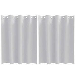 vidaXL Blackout Curtains with Rings 2 pcs Pale Grey 140 x 140 cm