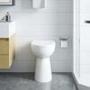 vidaXL Rimless Toilet 7 cm Extra Height Soft Close Ceramic White