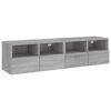 vidaXL TV Wall Cabinets 2 pcs Grey Sonoma 60x30x30 cm Engineered Wood