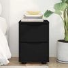 vidaXL Bedside Table Black 30.5 x 30 x 43 cm Engineered Wood
