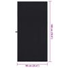 vidaXL Sports Towels 2 pcs Black 180 x 90 cm Polyester and polyamide