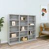 vidaXL CD Cabinet Grey Sonoma 100x23x89.5 cm Engineered Wood