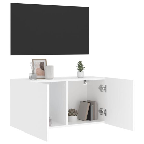 vidaXL TV Cabinet Wall-mounted White 80x30x41 cm