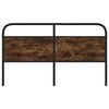 vidaXL Replace Headboard Smoked Oak 160 cm Steel and Engineered Wood