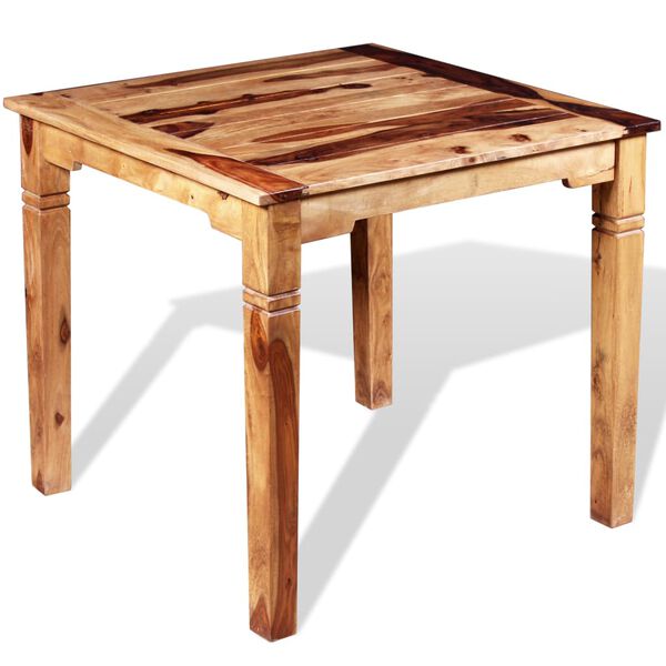 vidaXL Dining Table Solid Acacia Wood 82x80x76 cm