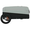 vidaXL Bike Trailer Black and Grey 30 kg Iron