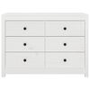 vidaXL Side Cabinet White 100x40x72 cm Solid Wood Pine