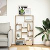 vidaXL Bookcase Artisian Oak 72x20x120.5 cm Engineered Wood