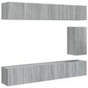 vidaXL 7 Piece TV Cabinet Set Grey Sonoma Engineered Wood