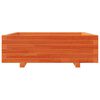 vidaXL Garden Planter Wax Brown 80x80x26.5 cm Solid Wood Pine