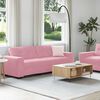 vidaXL Sofa 2 pcs Pink 221 x 80 x 80 cm Fabric