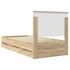 vidaXL Bed Frame with Drawer Sonoma Oak 90 x 190 cm Engineer Wood