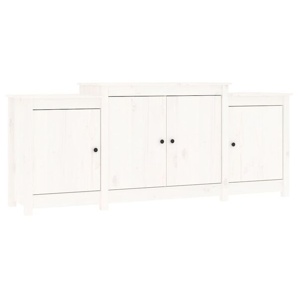vidaXL Sideboard White 164x37x68 cm Solid Wood Pine