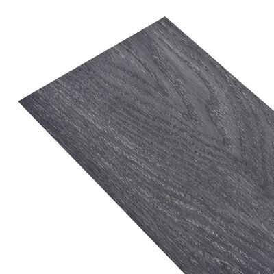 vidaXL Self-adhesive PVC Flooring Planks 5.21 m² 2 mm Black and White