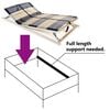 vidaXL Slatted Bed Base without Mattress with 42 Slats 7 Zones 140x200 cm