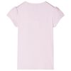 Kids' T-shirt with Cap Sleeves Soft Pink 116