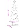 vidaXL Metal Christmas Tree with Stand Black 125 cm Steel