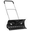 vidaXL Snow Shovel with Extendable Handle Black 66 cm Blade Steel