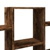 vidaXL Wall Shelf Smoked Oak 159x18x66 cm Engineered Wood