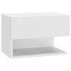 vidaXL Wall-mounted Bedside Cabinets 2 pcs High Gloss White