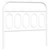 vidaXL Metal Headboard White 100 cm