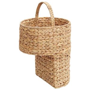 vidaXL Stair Basket Natural 28 x 26 x 47 cm Water hyacinth