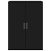 vidaXL Sideboards 2 pcs Black 60x31x84 cm Engineered Wood