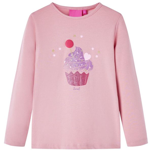 Kids' T-shirt with Long Sleeves Light Pink 104