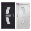 vidaXL Front Door Anthracite 108x200 cm PVC