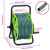 vidaXL Free Standing Green Hose Reel with 20 m Hose PVC