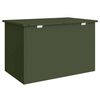 vidaXL Outdoor Storage Box Olive Green 80 x 50.5 x 50 cm Steel