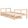 vidaXL Kids Bed Frame with Drawers 80x200 cm Solid Wood Pine