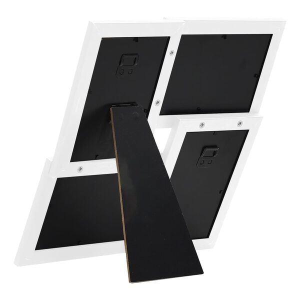 vidaXL Collage Photo Frame for 4x(13x18 cm) Picture White MDF