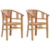 vidaXL 3 Piece Garden Dining Set Solid Wood Teak