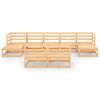 vidaXL 9 Piece Garden Lounge Set Solid Wood Pine