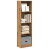 vidaXL Bookcase Artisian Oak 40x24x143 cm Engineered Wood