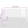 vidaXL Fence with Post Green 0.4 x 25 m Steel