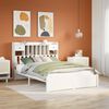 vidaXL Bookcase Bed without Mattress White 140x190cm Solid Wood Pine