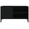 vidaXL Record Cabinet Black 84.5x38x48 cm Engineered Wood