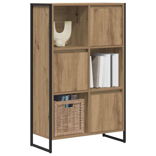 vidaXL Book Cabinet Artisian Oak 68 x 30 x 108.5 cm Engineered Wood