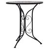 vidaXL Mosaic Bistro Table Grey 61cm Ceramic