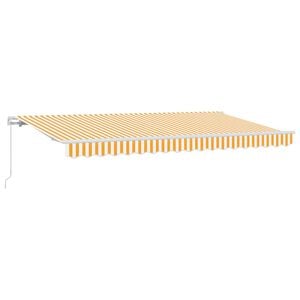vidaXL Retractable Awning Yellow 400 x 200 cm Fabric