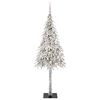 vidaXL Christmas Tree with 300 LEDs White 210 cm PE and Steel